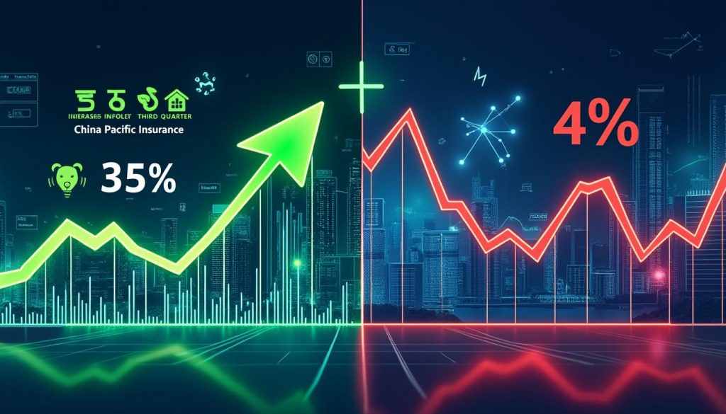 china pacific insurance enregistre une hausse impressionnante de 35% de son bénéfice au troisième trimestre, malgré une baisse de 4% de son action en bourse. découvrez les raisons de ces performances contrastées.