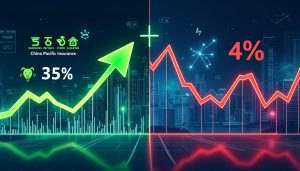 china pacific insurance enregistre une hausse impressionnante de 35% de son bénéfice au troisième trimestre, malgré une baisse de 4% de son action en bourse. découvrez les raisons de ces performances contrastées.